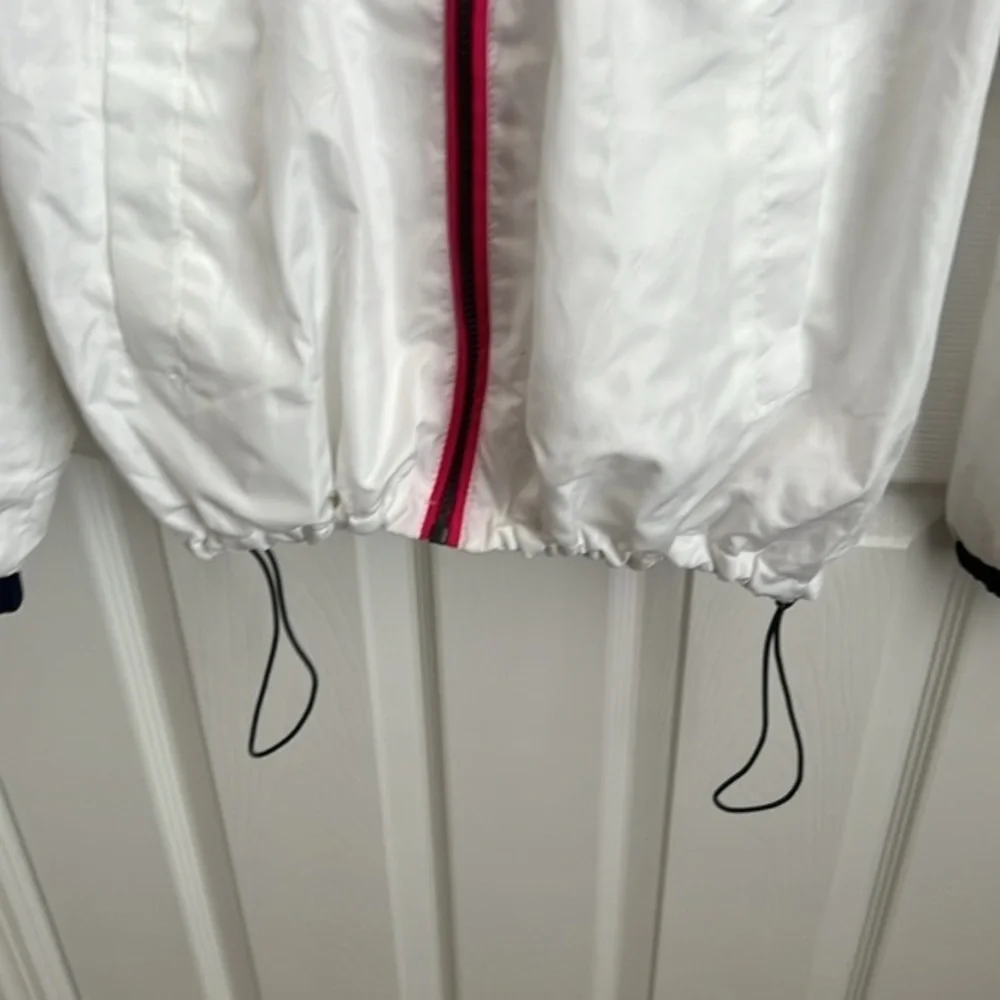 US Polo Assn White Windbreaker Jacket Full Zip Lightweight XL - Picture 3 of 9